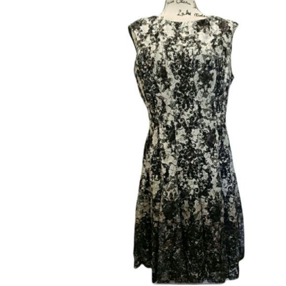 🆕️ Ombre Lace Overlay A-Line Dress - Picture 1 of 3
